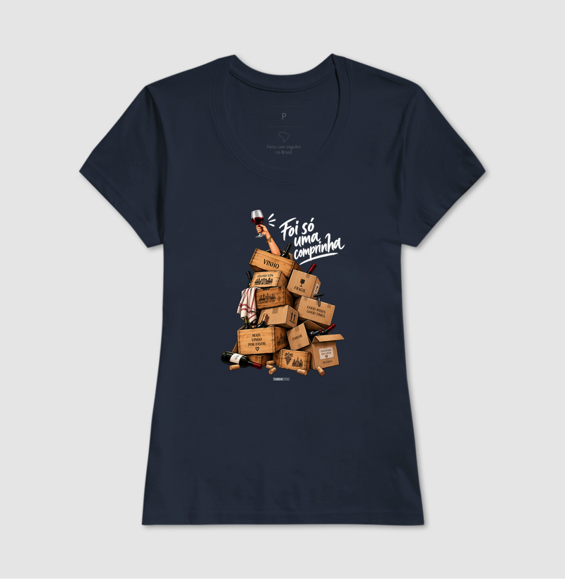 Camiseta “Mais Vinho Por Favor” – Wine Lifestyle Premium - Imagem 7