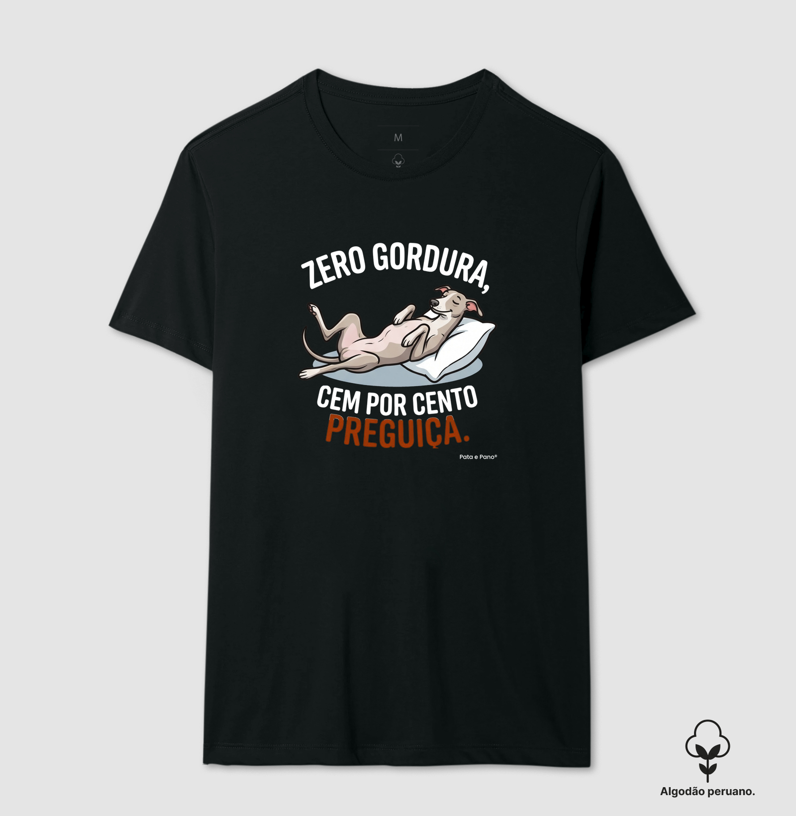 CAMISETA ALGODÃO PERUANO WHIPPET GALGO ZERO GORDURA - Imagem 7