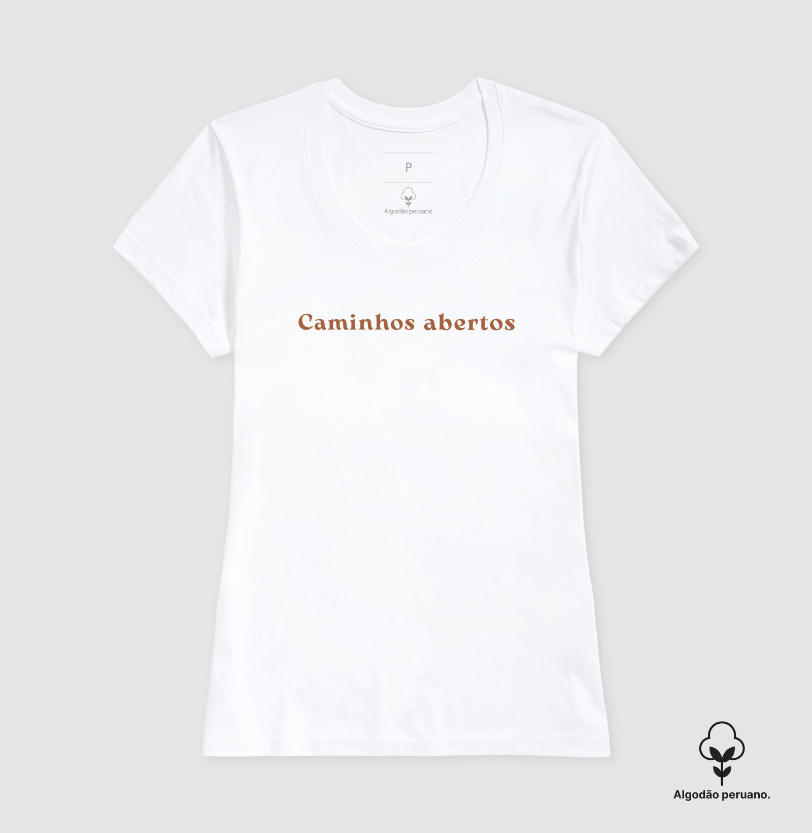 Camiseta 100% Algodão "Caminhos Abertos" – Estilo Minimalista com Significado - Imagem 3