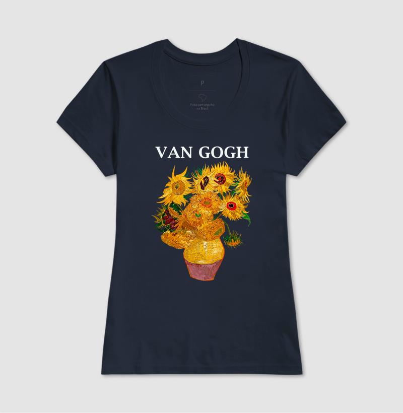 Camiseta Girassóis Van Gogh - Imagem 5