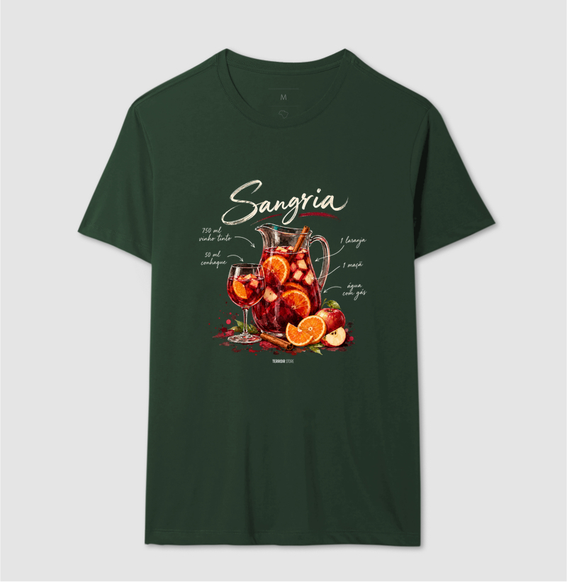 Camiseta Sangria – Drink com Vinho Tinto e Frutas - Imagem 10