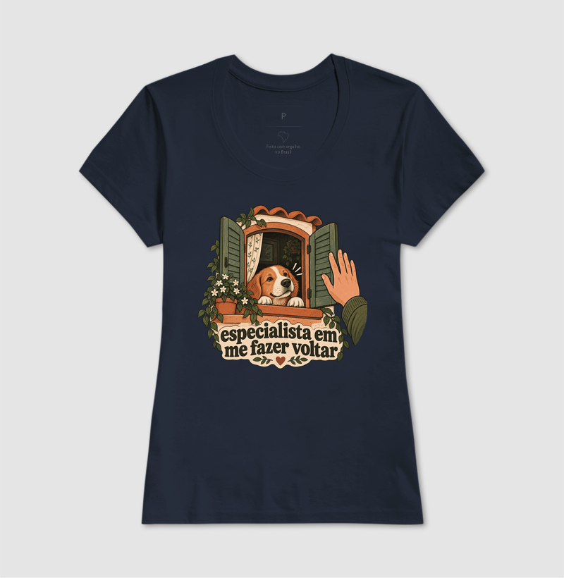 Camiseta Cachorro "especialista em me fazer voltar" | Pelo & Pano - Imagem 7