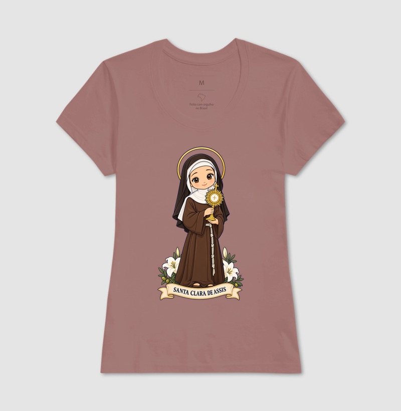 Santa Clara de Assis estilo chibi - Imagem 15