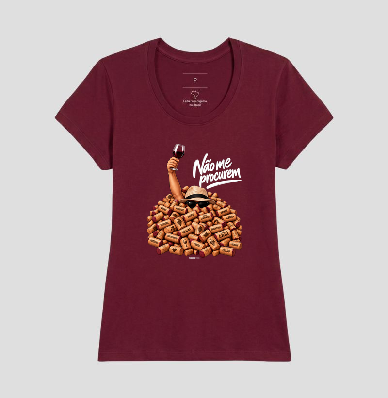 Camiseta “Não Me Procurem” – Wine Lifestyle - Versão Chapéu - Imagem 17