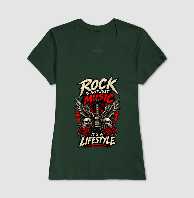 Camiseta Rock Is Not Just Music It’s a Lifestyle - Imagem 11