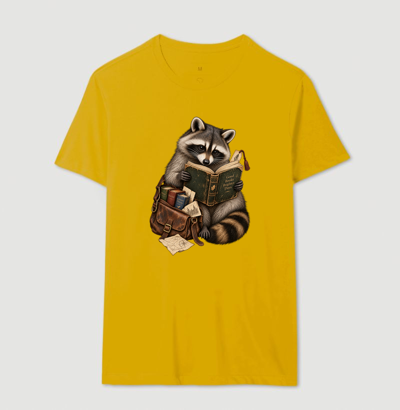 Camiseta Guaxinim Leitor - Imagem 12