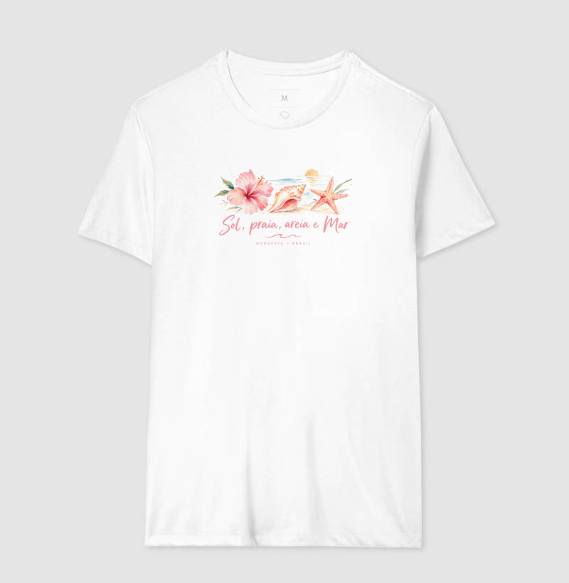 Camiseta Sol, Praia , Areia e Mar (2) | OxenteWear - Imagem 2