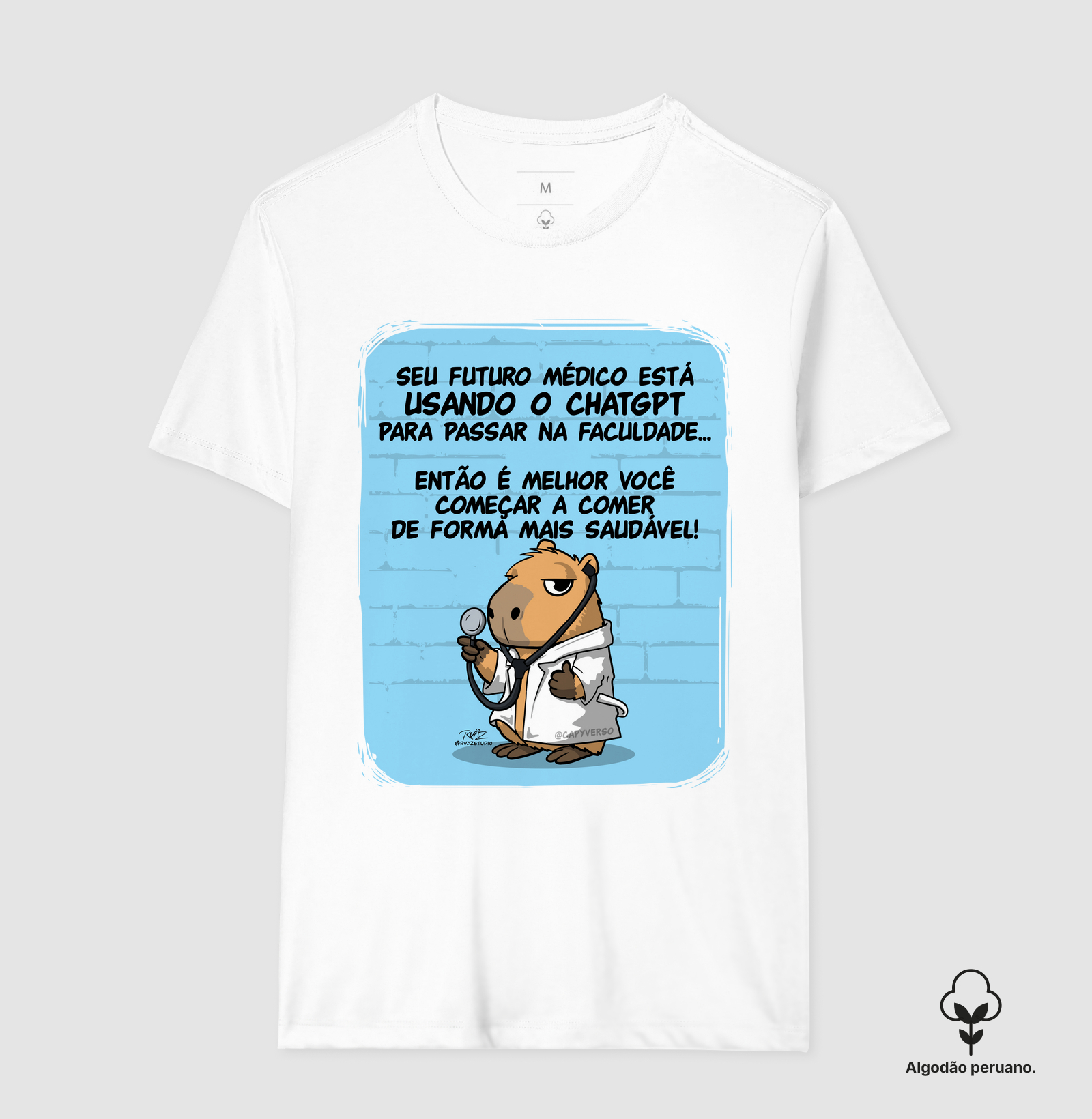 Camiseta Capivara Médico - Imagem 3