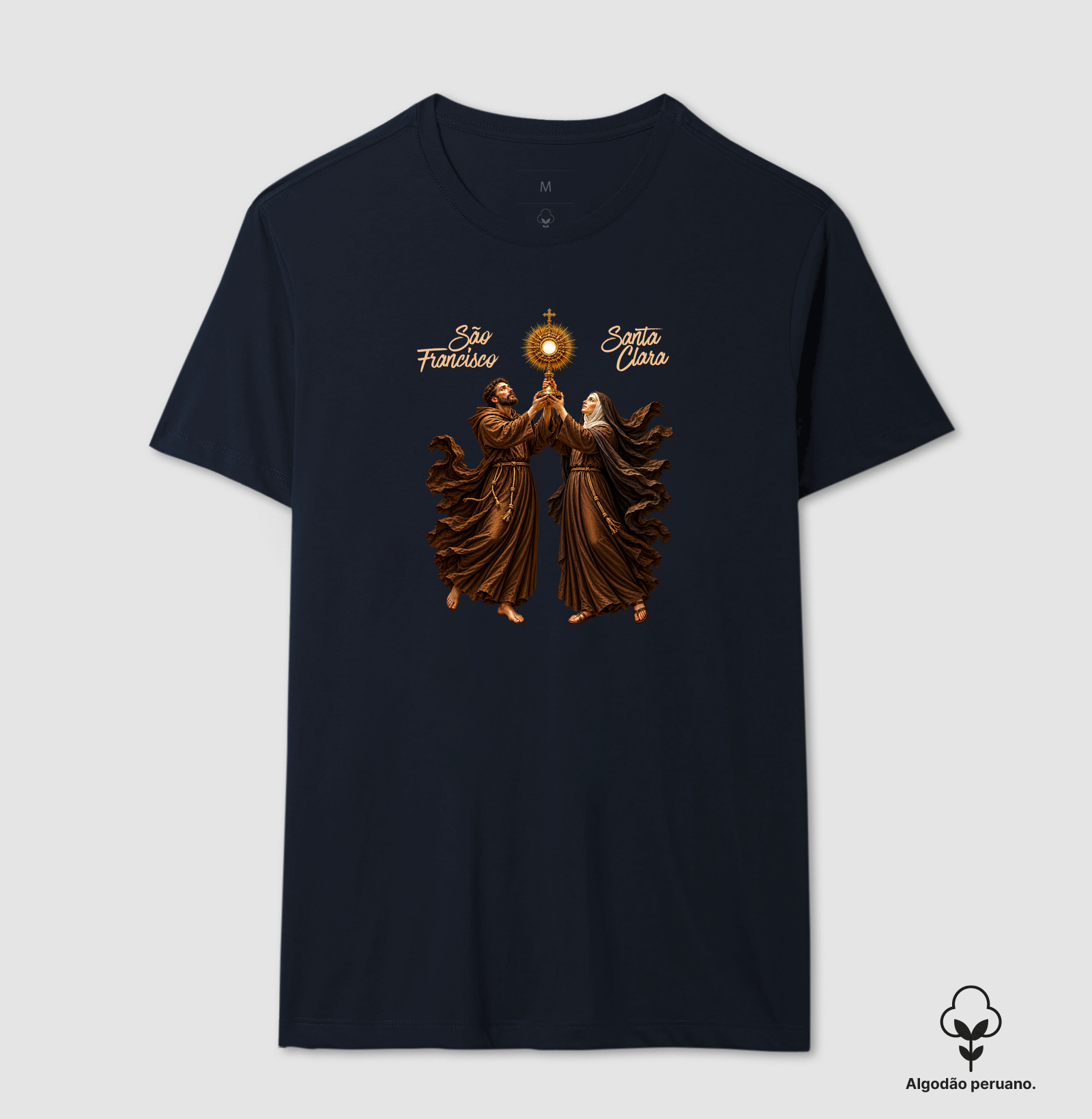 Camisa São Francisco e Santa Clara de Assis - Adoradores do Santíssimo - Imagem 7