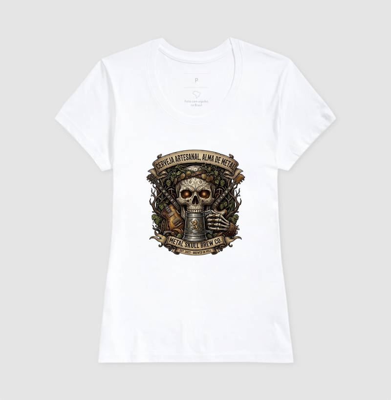 Camiseta Cerveja artesanal, alma de metal - Imagem 5
