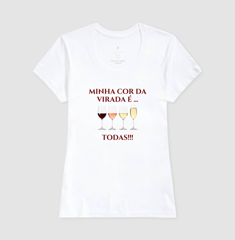  Camiseta Minha Cor da Virada É - Imagem 5