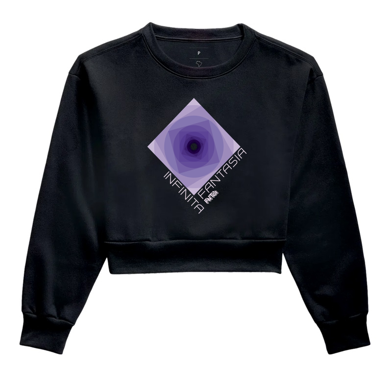 MOLETOM CROPPED "INFINITA FANTASIA" / ROXO 