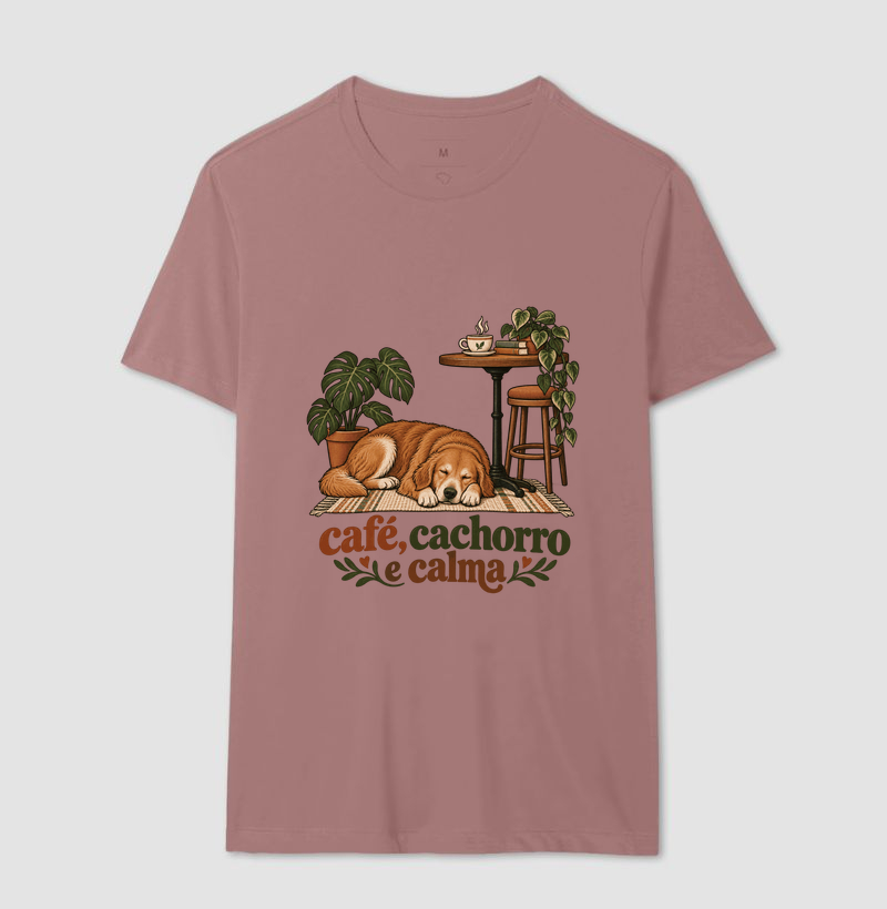 Camiseta Cachorro Café "café, cachorro e calma" | Pelo & Pano - Imagem 16