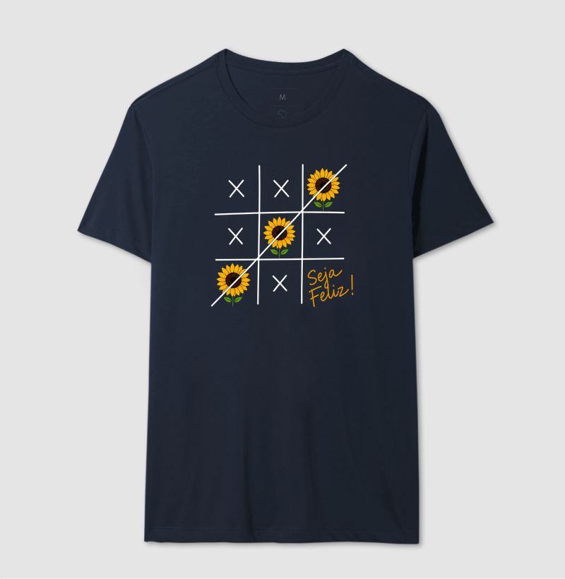 Camiseta Seja Feliz Girassol - Imagem 6