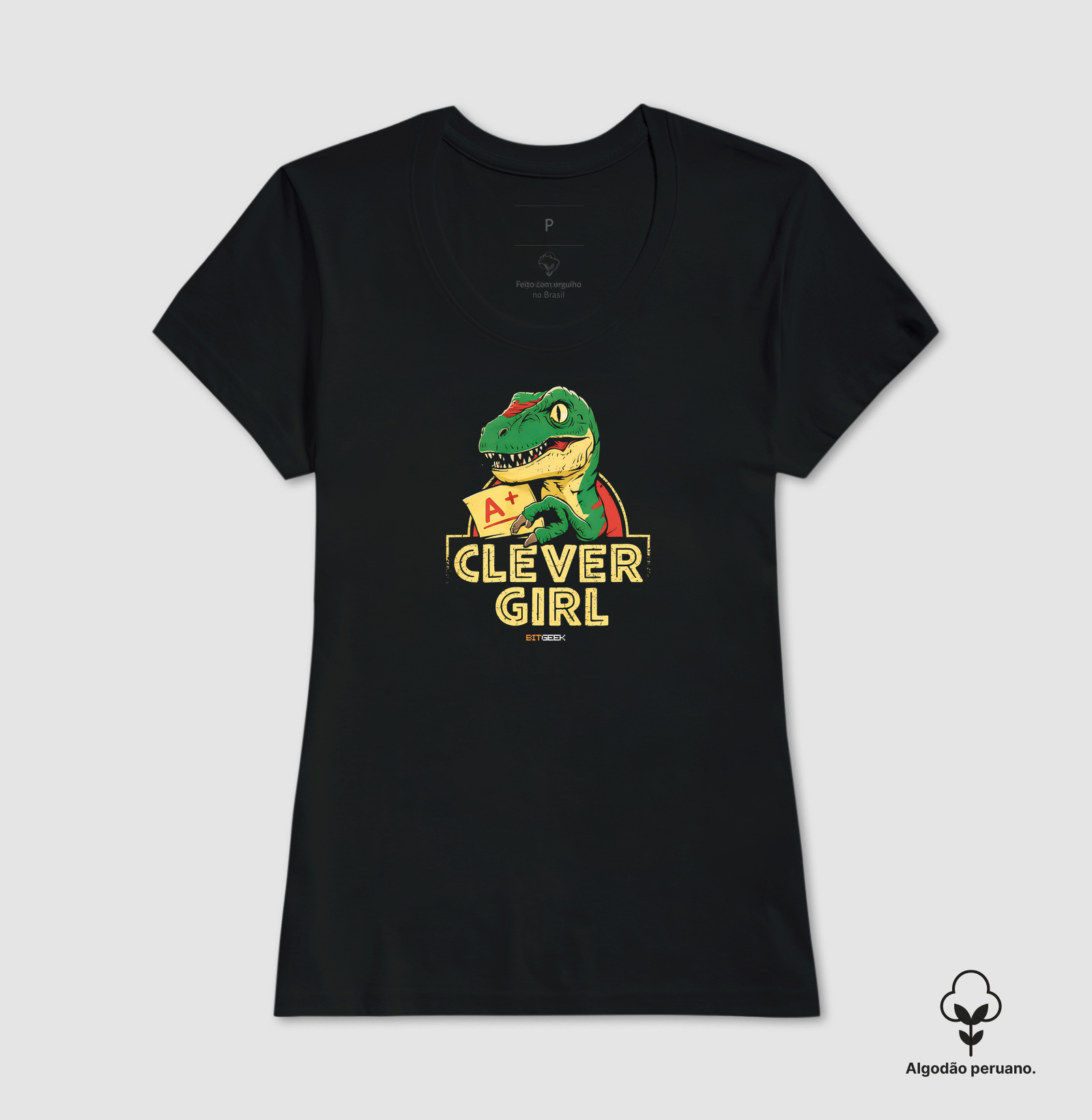 Camiseta Algodão Peruano Clever Girl - Imagem 3