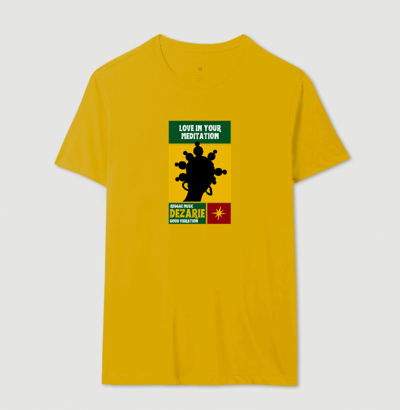 Love In Your Meditation. Coleção Reggae.  Masculino e feminino. Algodão Premium. - Imagem 15