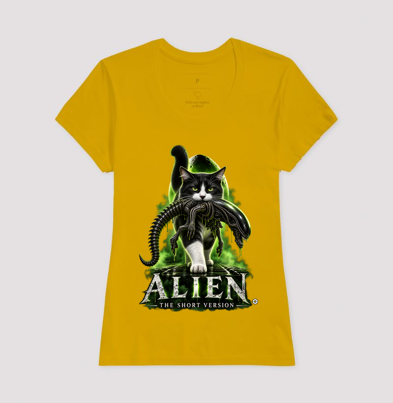 Camiseta Alien – The Short Version Gatos (frajolinha) - Imagem 15