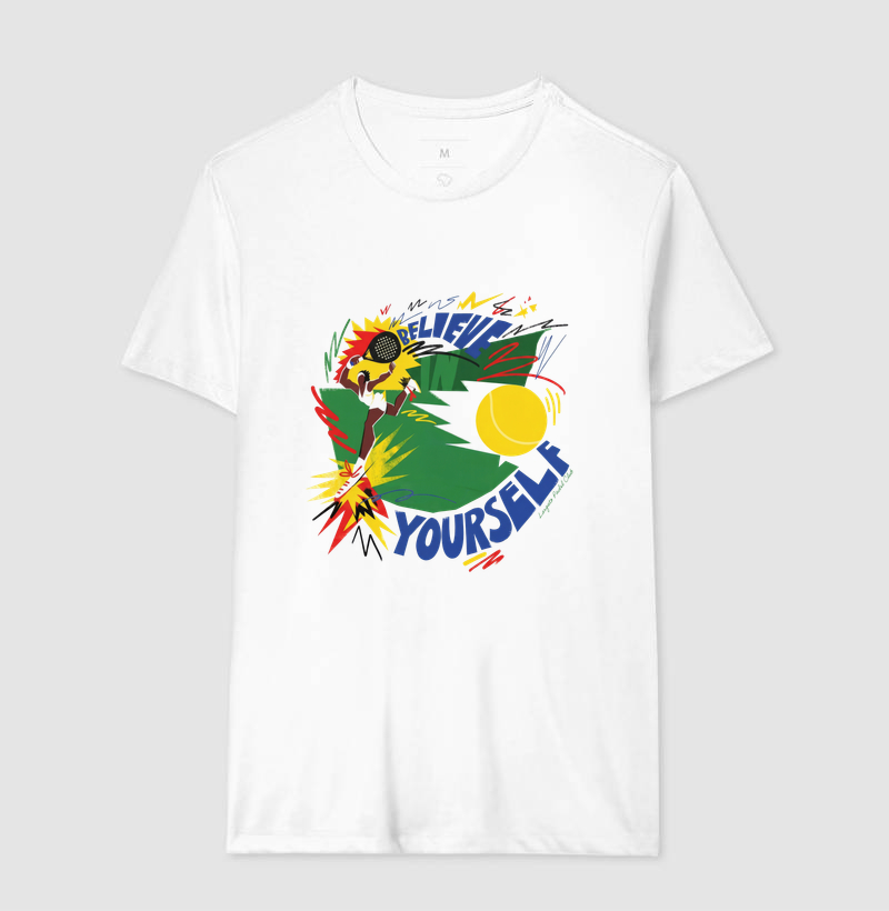 Camiseta Padel Believe In Yourself Retrô - Imagem 4