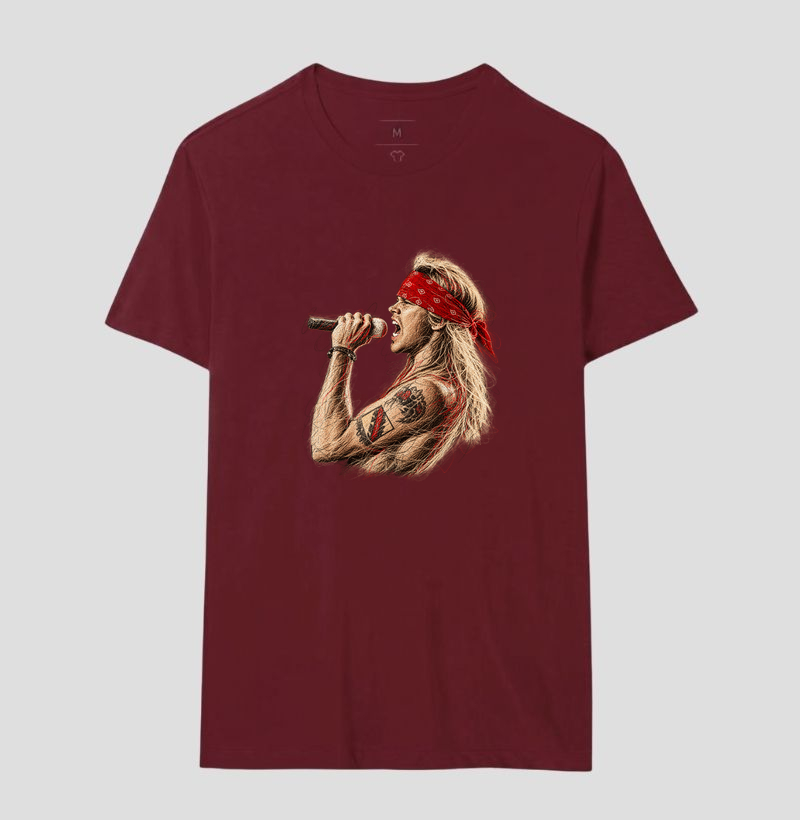 Camiseta Axl Rose Guns N’ Roses – Estampa Rock Vintage - Imagem 18