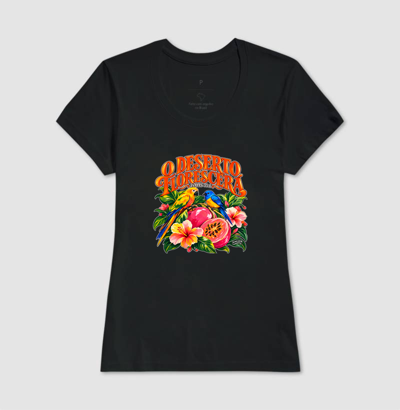 Camiseta Feminina Cristã O Deserto Florescerá - Imagem 2
