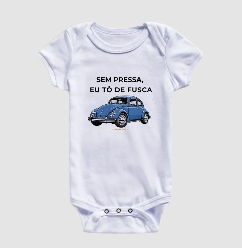 Sem pressa, eu tô de fusca - Azul médio acinzentado - Imagem 3