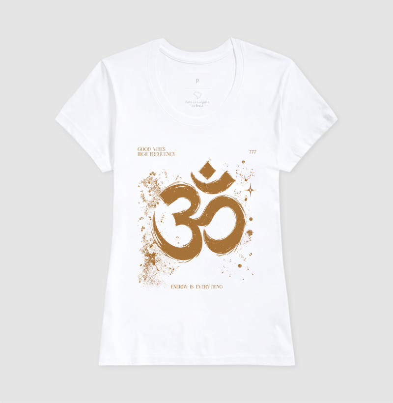 Camiseta - OM dourado - Imagem 6