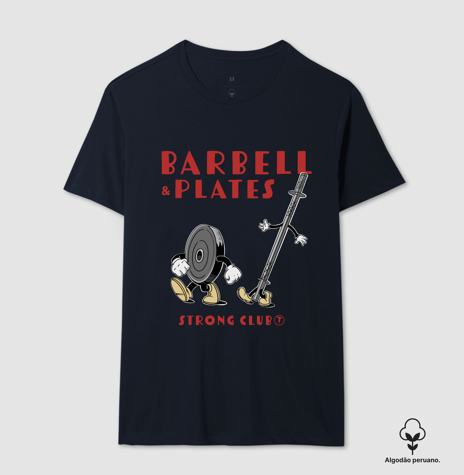 Camiseta Barbell & Plates Strong Club - Imagem 7