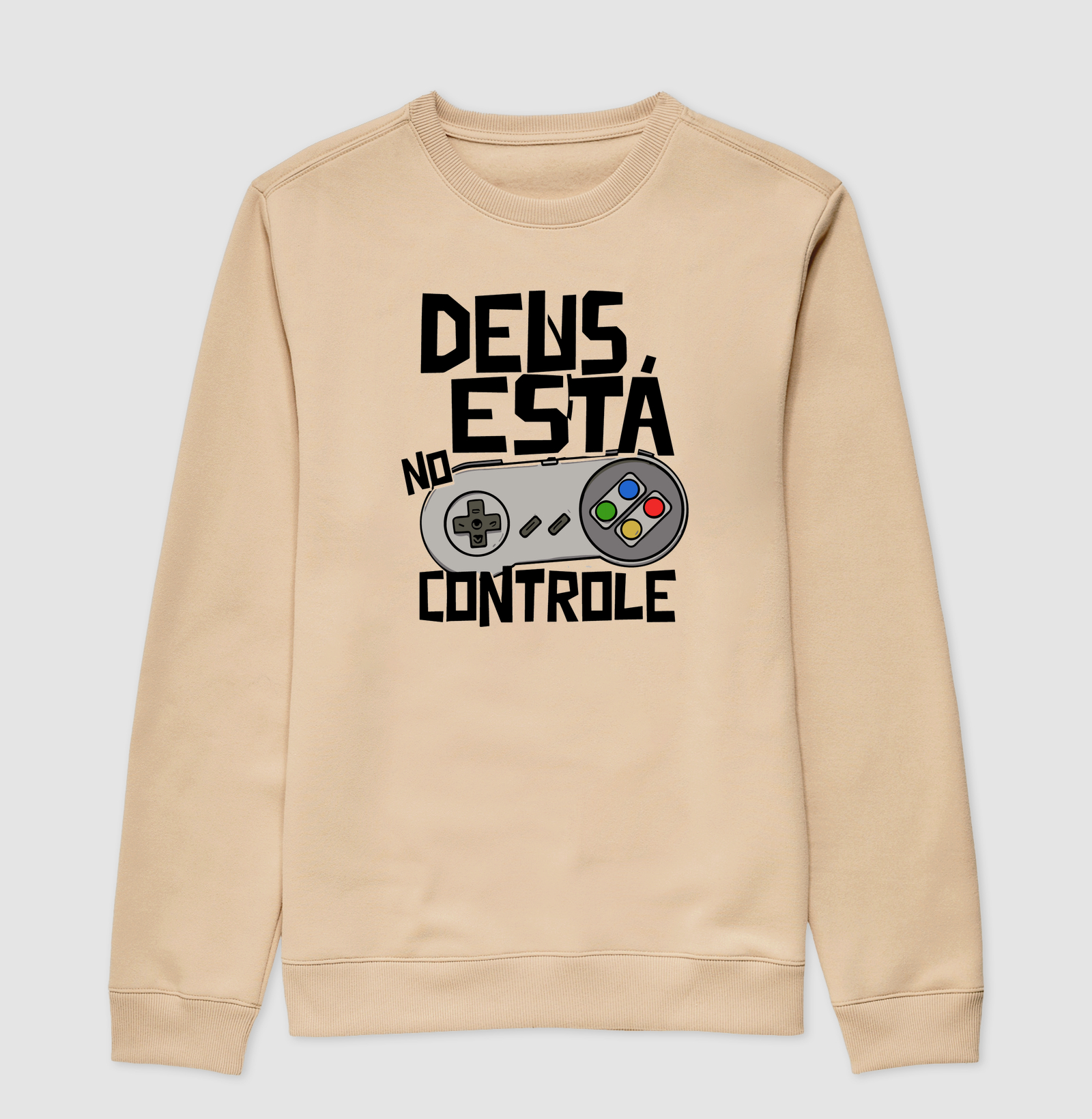 Suéter Moletom Deus está no Controle Clássico - Imagem 3