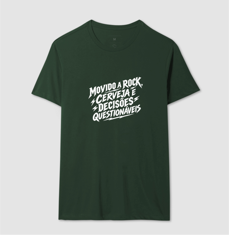 Camiseta Movido a Rock – Cerveja e Decisões Questionáveis - Imagem 12