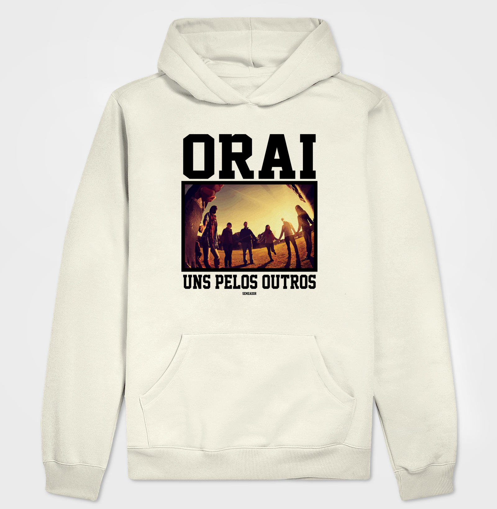Hoodie Moletom Cristão Orai Uns Pelos Outros - Imagem 3