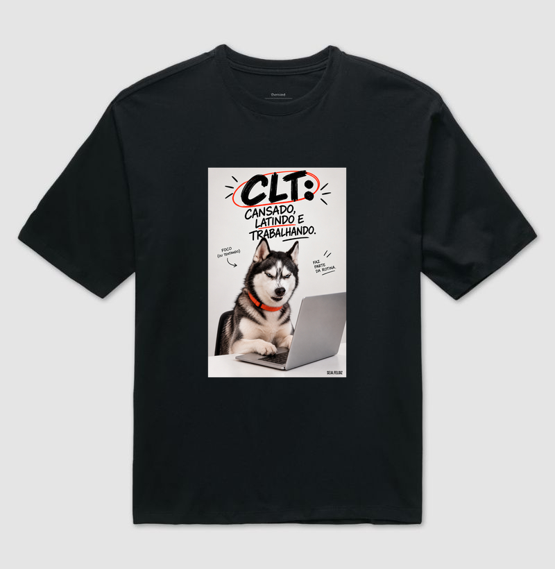🐺💻 CLT — Cansado, Latindo e Trabalhando! 🐾😂 Husky - Imagem 2