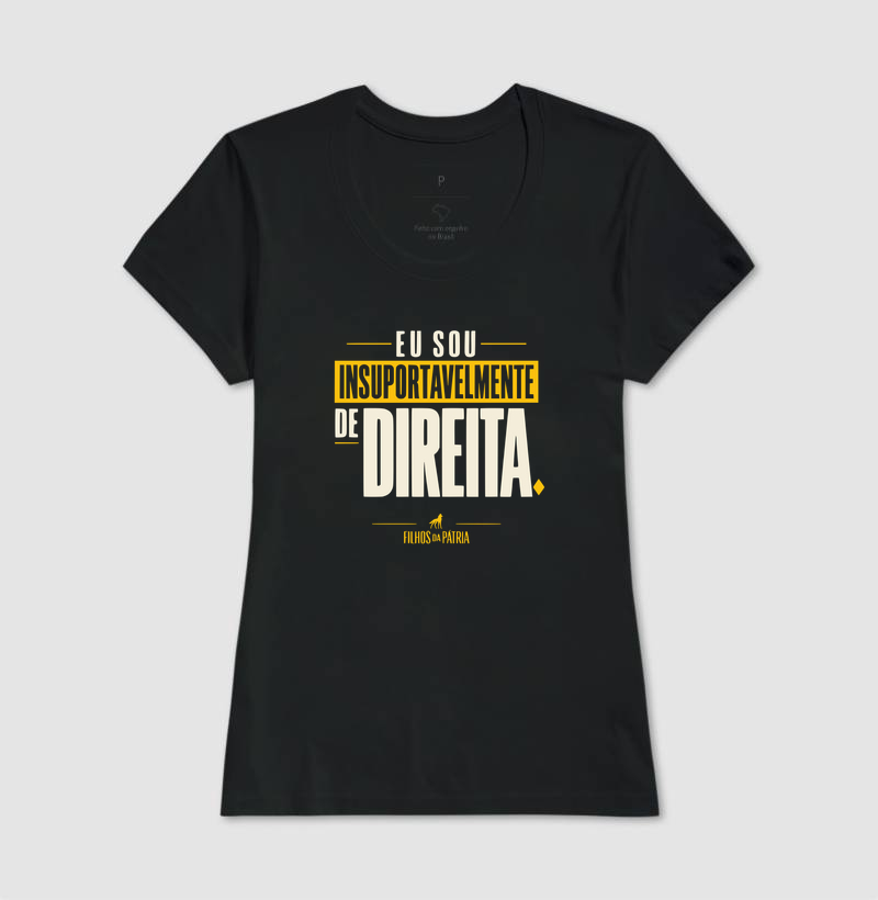Camiseta Eu Sou Insuportavelmente de Direita - Imagem 6