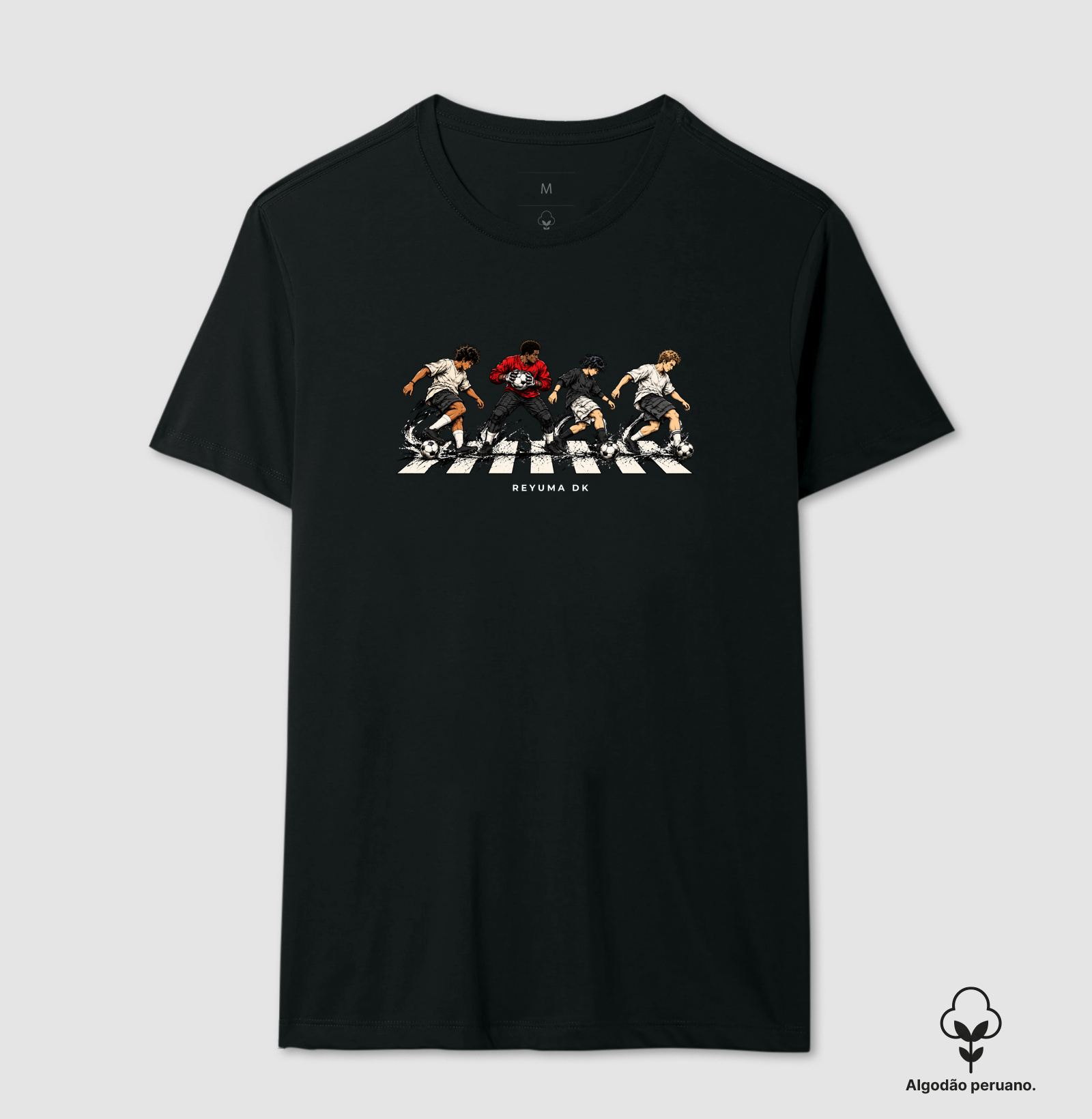 "Futebol Sem Fronteiras" - Futebol - Camiseta Algodão Peruano Masculina, Feminina e Babylook - Imagem 5