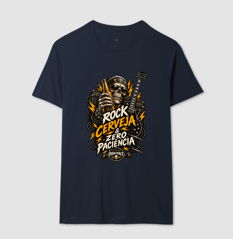Camiseta Rock, Cerveja & Zero Paciência - Imagem 6
