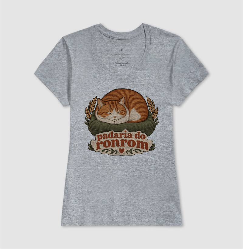 Camiseta Gato Pãozinho "padaria do ronrom" | Pelo & Pano - Imagem 9