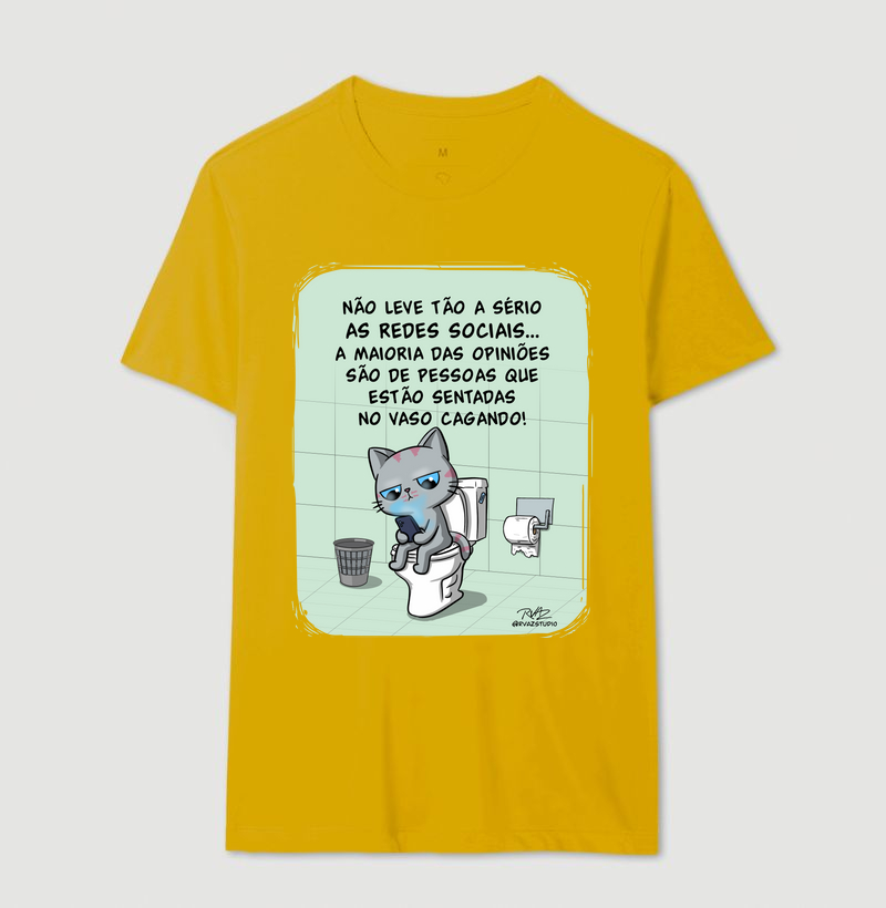 Camiseta Gato Sincero no Vaso - Imagem 14