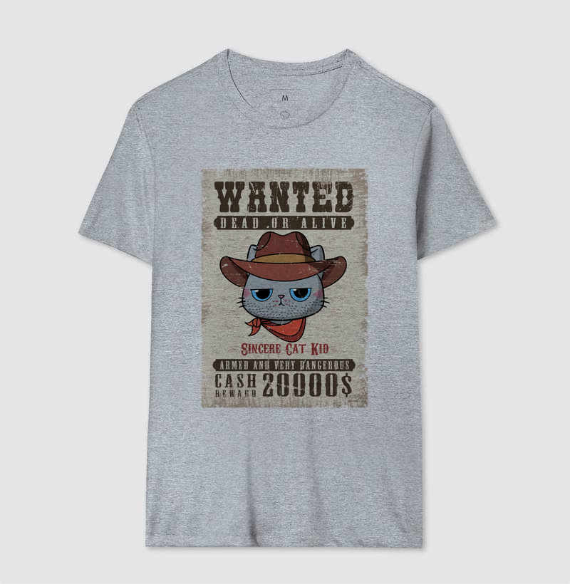 Camiseta Wanted Cat Kid - Imagem 8