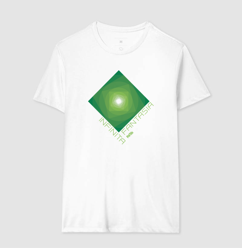 T-SHIRT "INFINITA FANTASIA" / VERDE - ESTAMPA GRANDE 