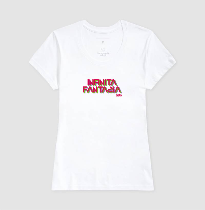 T-SHIRT "INFINITA FANTASIA" / LETTERING MÉDIO