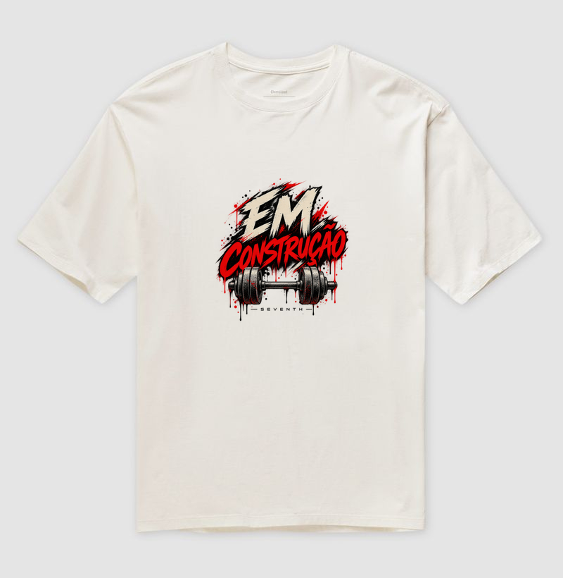 Camiseta Oversized — Em Construção — SEVENTH - Imagem 4