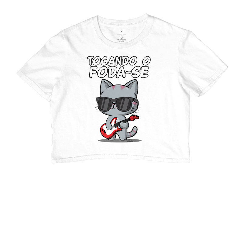 Camiseta Gato Sincero Tocando - Imagem 3