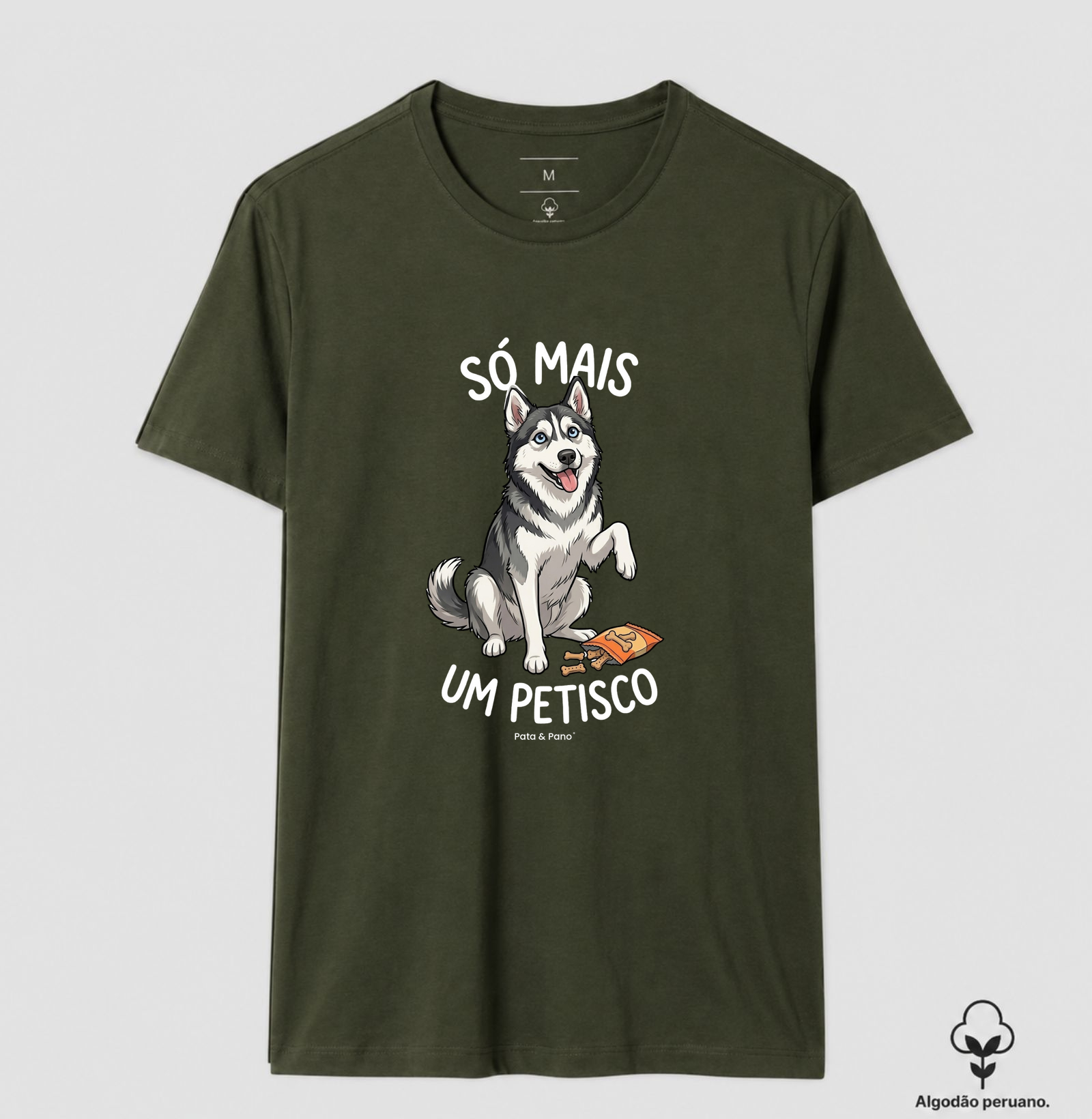 CAMISETA ALGODÃO PERUANO HUSKY PETISCO - Imagem 5