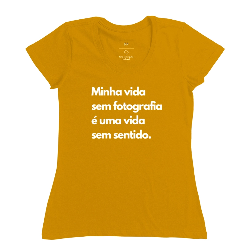 Camiseta minha vida sem fotografia - Imagem 12