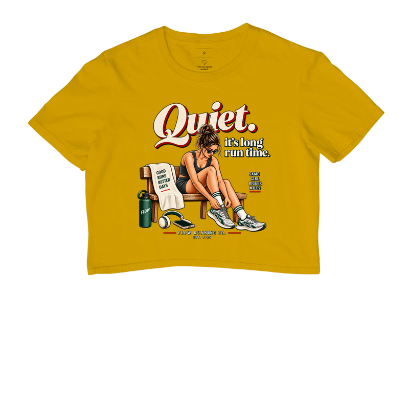 Cropped Corrida - Quiet, It's Long Run Time - Imagem 8