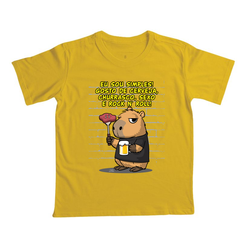 Camiseta Capivara rock simples - Imagem 6