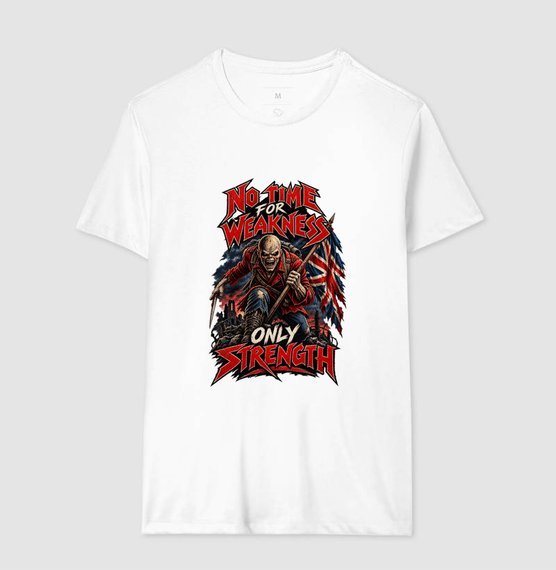 Camiseta Heavy Metal No Time for Weakness - Imagem 4