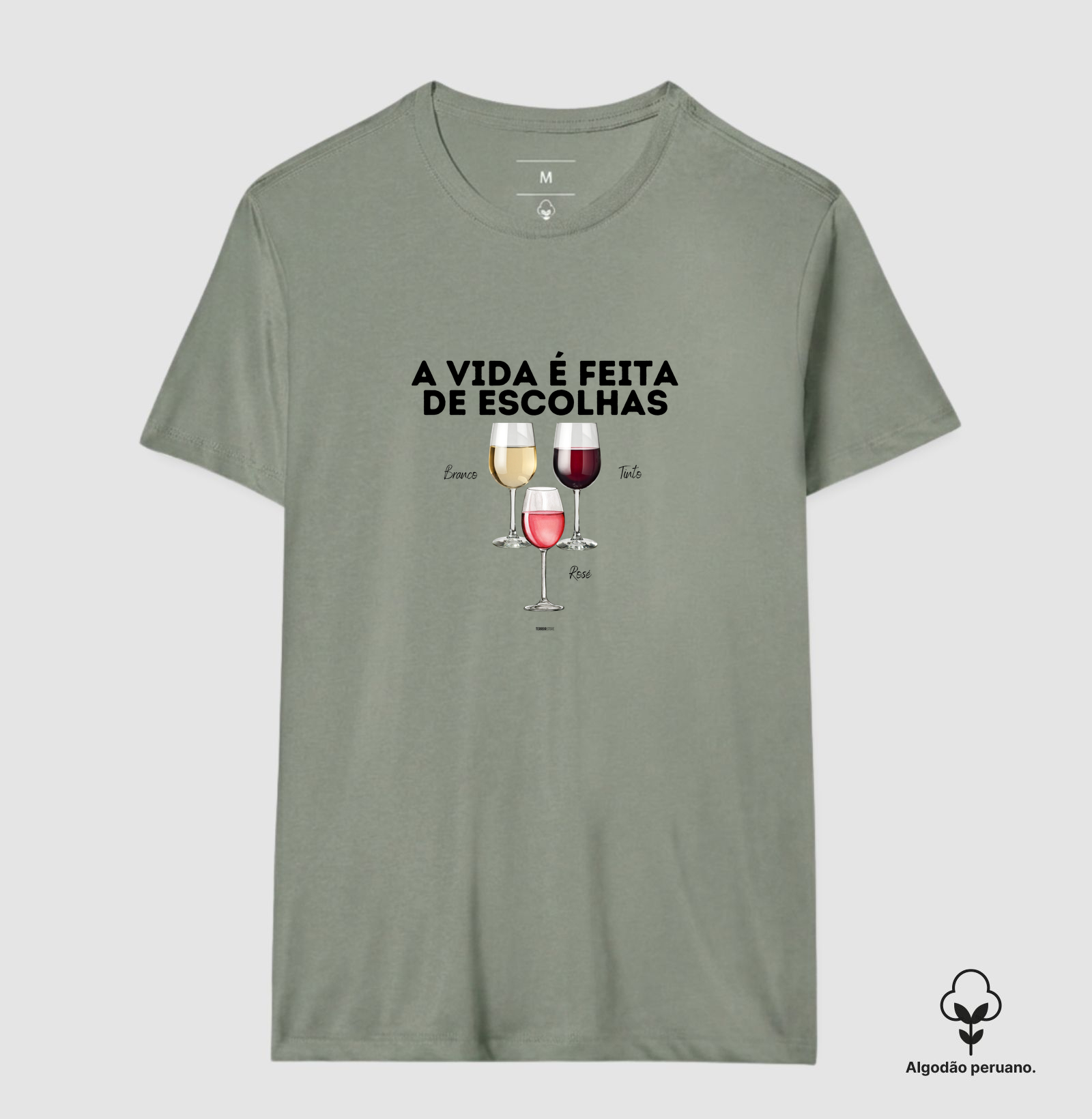 Camiseta Vinho - A Vida é feita de escolhas - Imagem 3