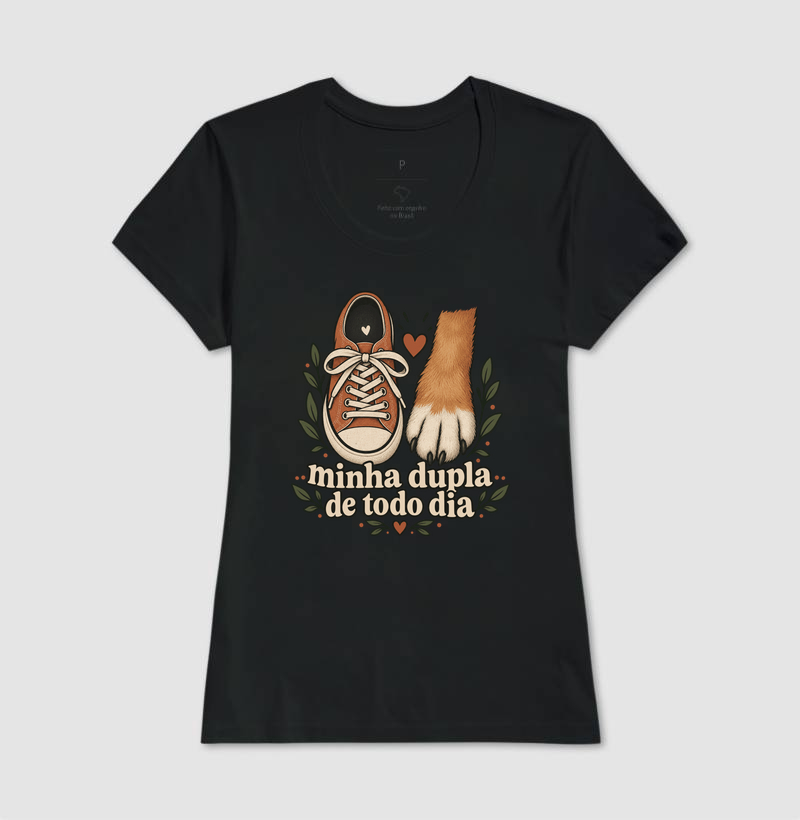 Camiseta Cachorro Companhia "minha dupla de todo dia" | Pelo & Pano - Imagem 3