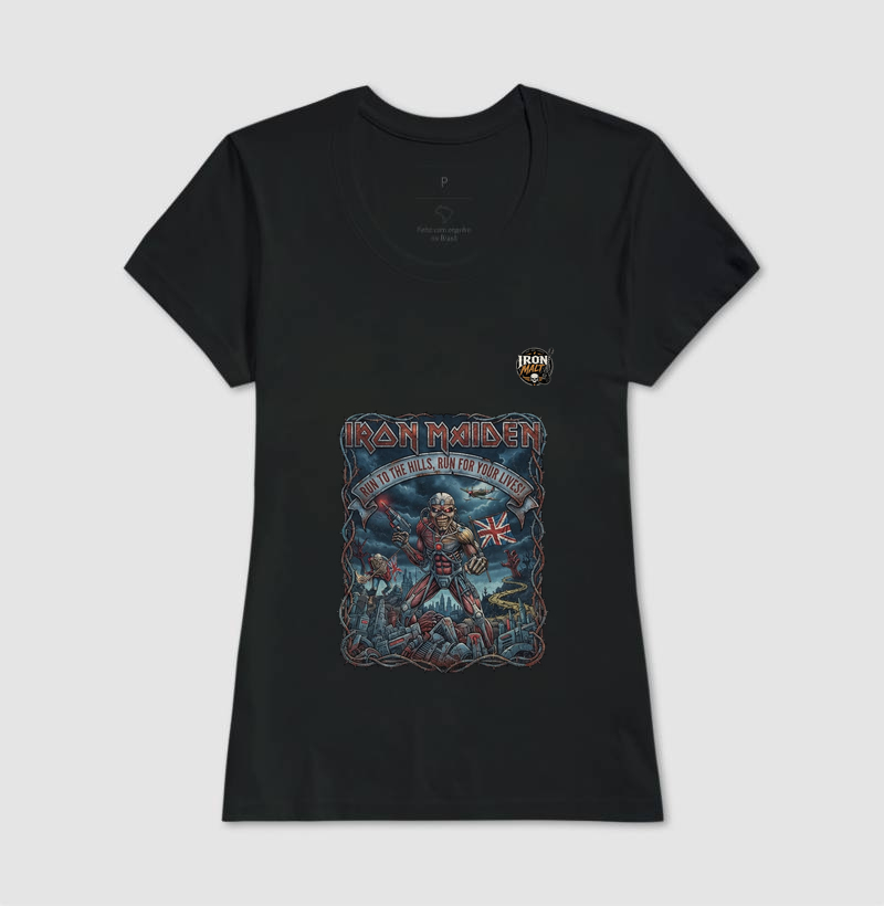 Camiseta Iron Maiden “Run to the Hills” - Imagem 3