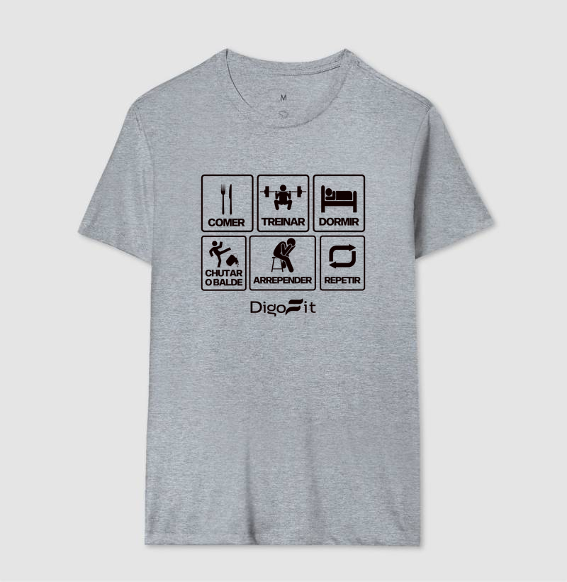 CAMISETA ACADEMIA CHUTANDO O BALDE - Imagem 8